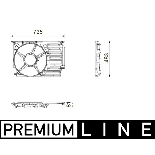 Kryt ventilátora MAHLE CFS 31 000P