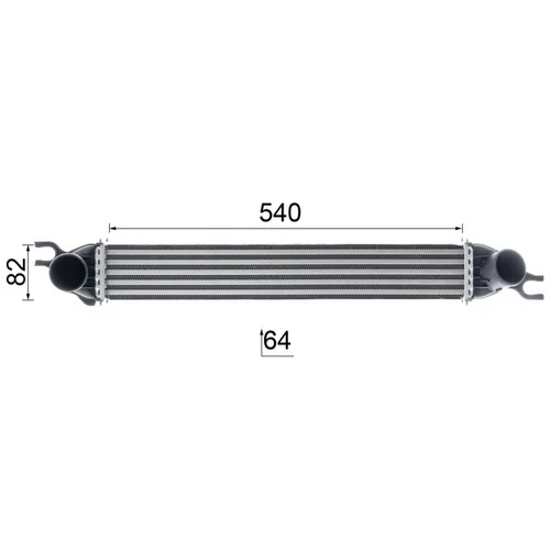 Chladič plniaceho vzduchu CI 188 000P /MAHLE/ - obr. 11
