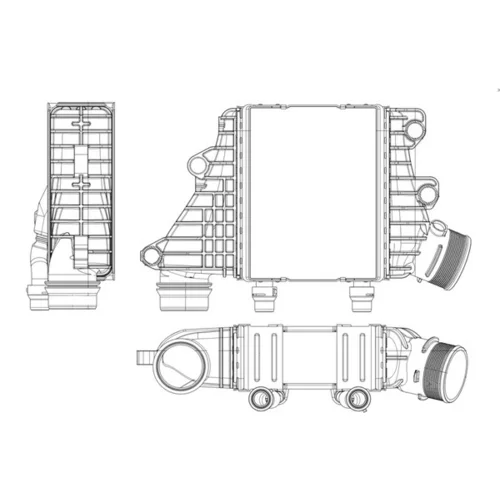 Chladič plniaceho vzduchu CI 412 000P /MAHLE/ - obr. 1