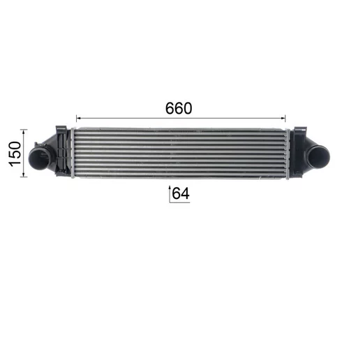 Chladič plniaceho vzduchu CI 413 000P /MAHLE/ - obr. 9