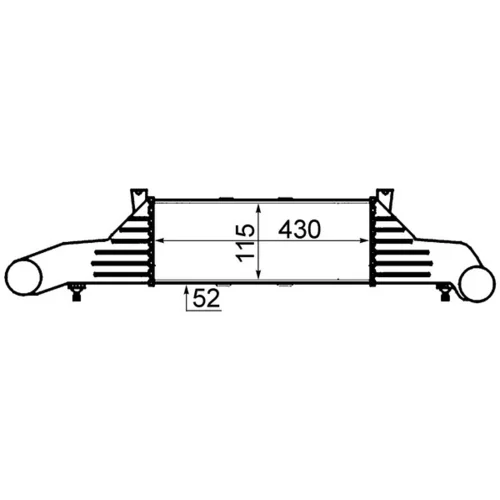 Chladič plniaceho vzduchu CI 47 000S /MAHLE/ - obr. 1