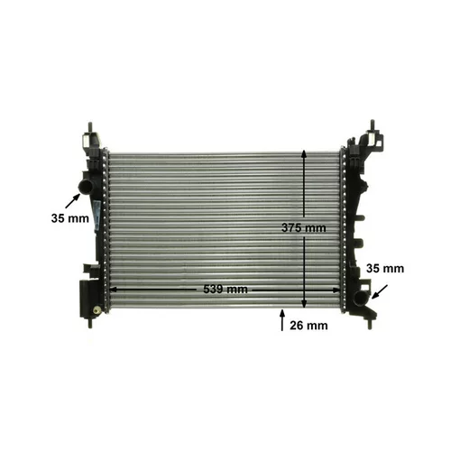 Chladič motora CR 1121 000P /MAHLE/ - obr. 9