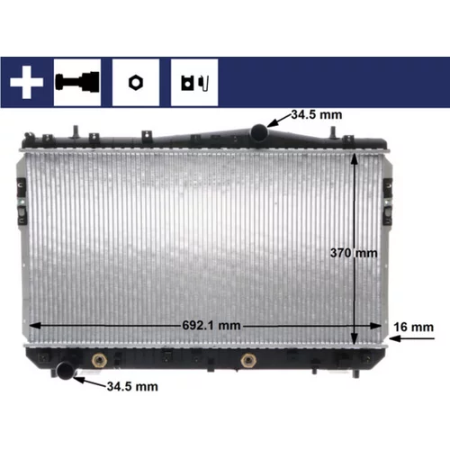 Chladič motora MAHLE CR 1311 000S