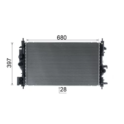 Chladič motora CR 1697 000P /MAHLE/ - obr. 10