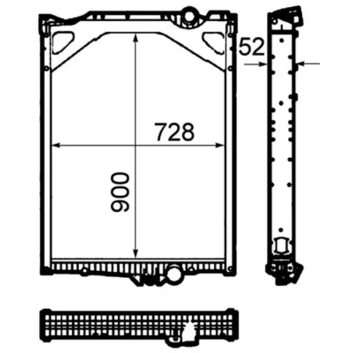 Chladič motora CR 1921 000P /MAHLE/ - obr. 1