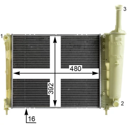 Chladič motora CR 2013 000P /MAHLE/ - obr. 13