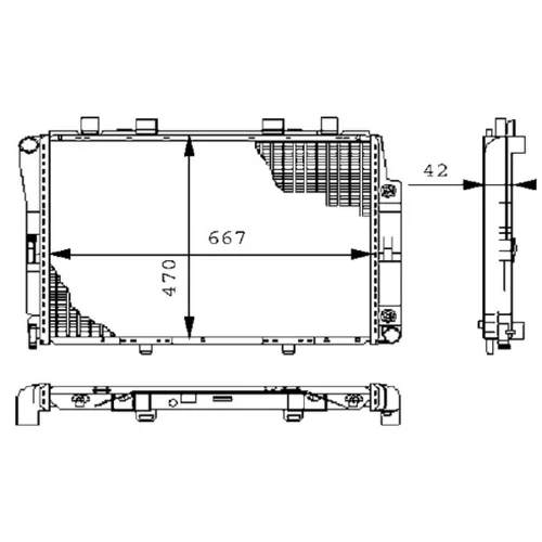 Chladič motora CR 246 000P /MAHLE/ - obr. 1