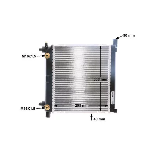 Chladič motora CR 255 000S /MAHLE/ - obr. 10