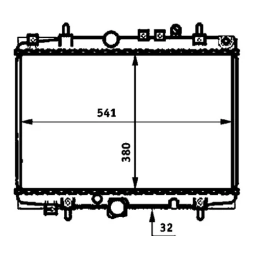 Chladič motora CR 393 000P /MAHLE/ - obr. 1