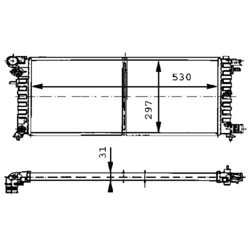 Chladič motora CR 430 000S /MAHLE/ - obr. 11