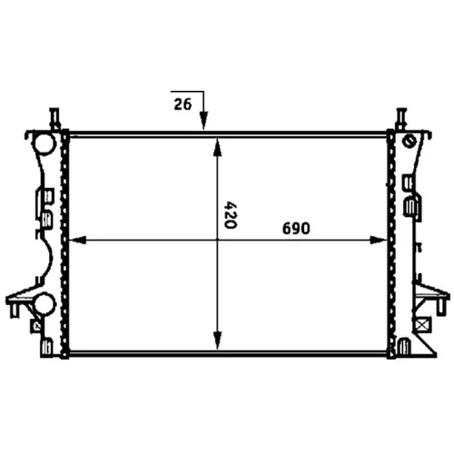 Chladič motora CR 459 000S /MAHLE/ - obr. 17