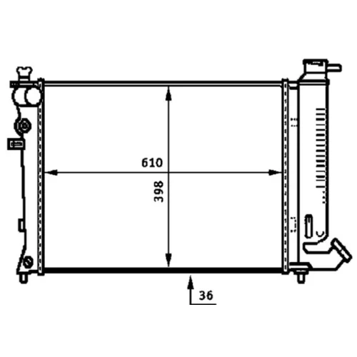 Chladič motora CR 497 000S /MAHLE/ - obr. 1