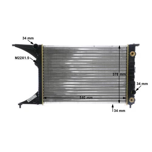 Chladič motora CR 559 000S /MAHLE/ - obr. 11