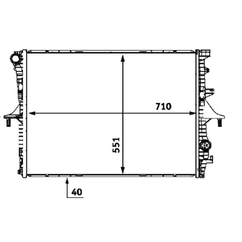 Chladič motora CR 571 000P /MAHLE/ - obr. 1