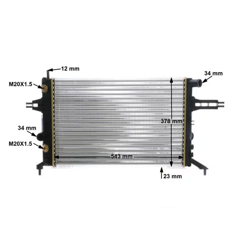 Chladič motora CR 650 000S /MAHLE/ - obr. 11