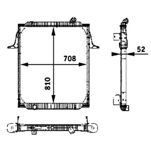 Chladič motora CR 709 000P /MAHLE/ - obr. 1
