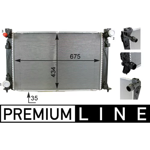 Chladič motora CR 79 000P /MAHLE/ - obr. 1