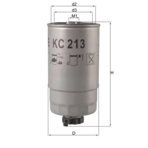 Palivový filter MAHLE KC 213