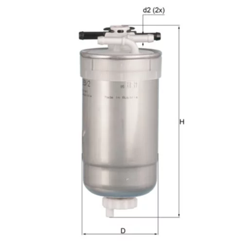 Palivový filter KL 233/2 /MAHLE/ - obr. 2
