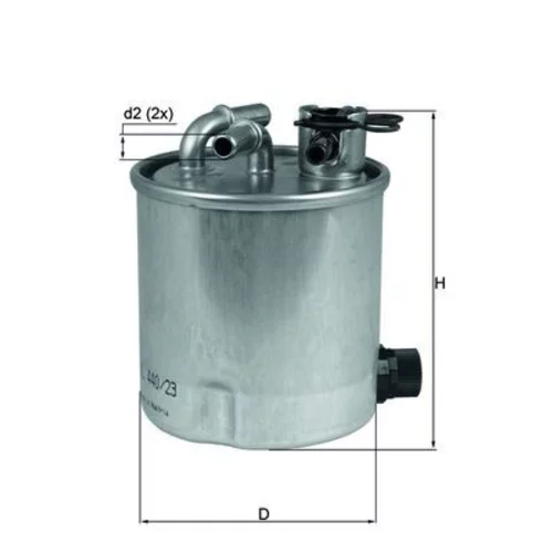 Palivový filter KL 440/23 /MAHLE/ - obr. 2
