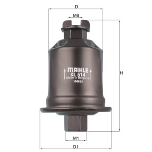 Palivový filter KL 513 /MAHLE/ - obr. 2