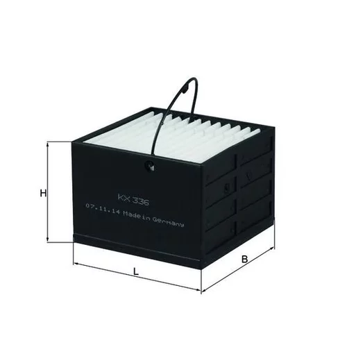 Palivový filter KX 336 /MAHLE/ - obr. 2