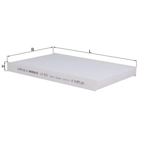 Filter vnútorného priestoru LA 910 /MAHLE/ - obr. 2