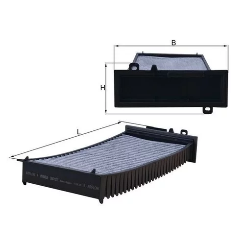 Filter vnútorného priestoru LAK 127 /MAHLE/ - obr. 1