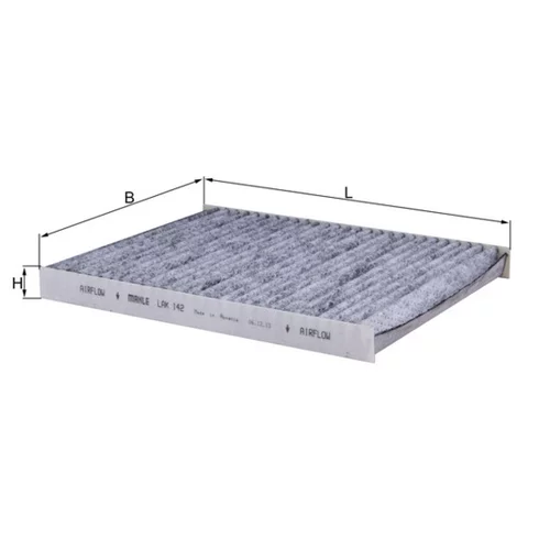 Filter vnútorného priestoru LAK 142 /MAHLE/ - obr. 3
