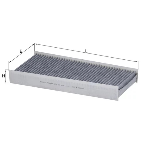 Filter vnútorného priestoru LAK 412 /MAHLE/ - obr. 1