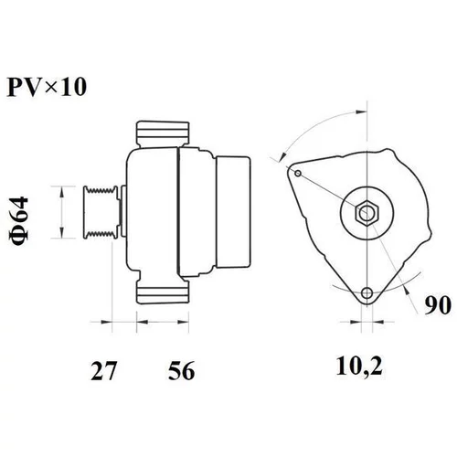 Alternátor MG 1203 /MAHLE/ - obr. 1