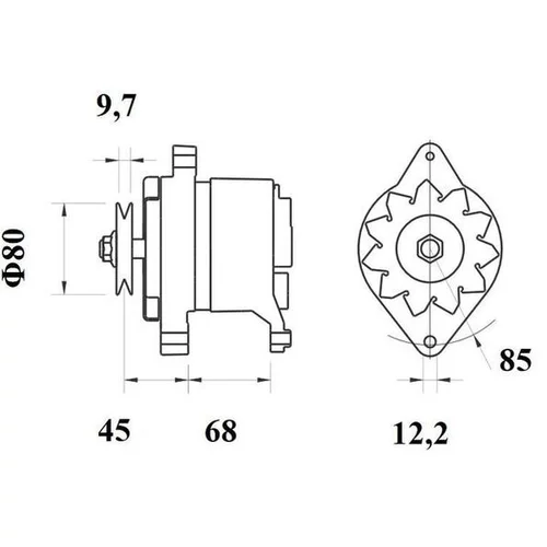 Alternátor MG 150 /MAHLE/ - obr. 1