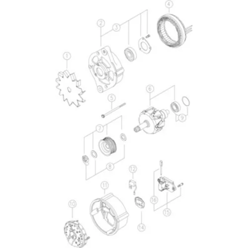 Alternátor MG 209 /MAHLE/ - obr. 2