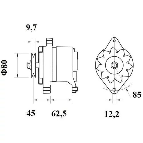 Alternátor MG 369 /MAHLE/ - obr. 4