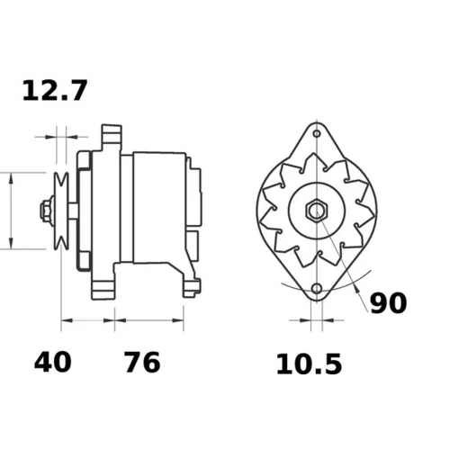 Alternátor MAHLE MG 583