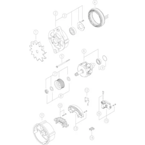 Alternátor MAHLE MG 608