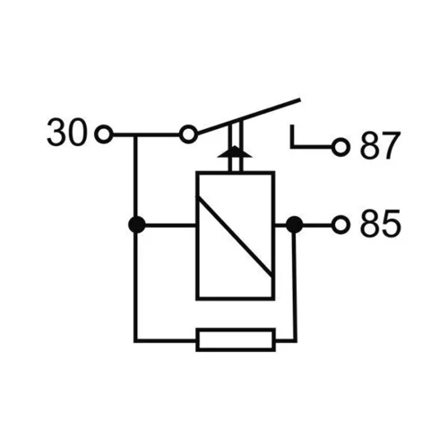 Relé palivového čerpadla MR 118 /MAHLE/ - obr. 1