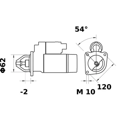 Štartér MS 253 /MAHLE/ - obr. 2