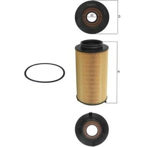 Olejový filter MAHLE OX 1385D