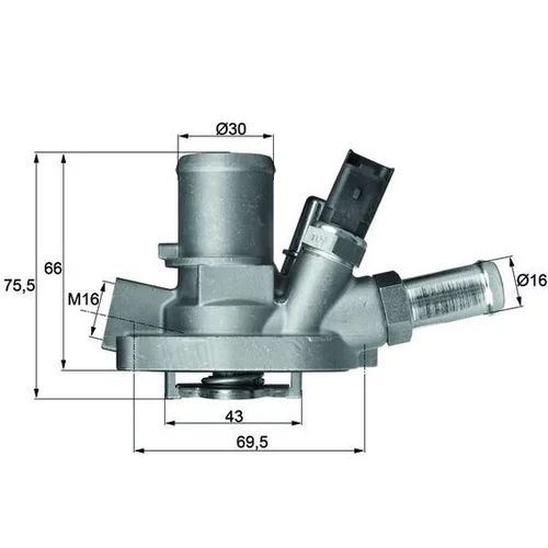 Termostat chladenia TI 147 80 /MAHLE/ - obr. 2