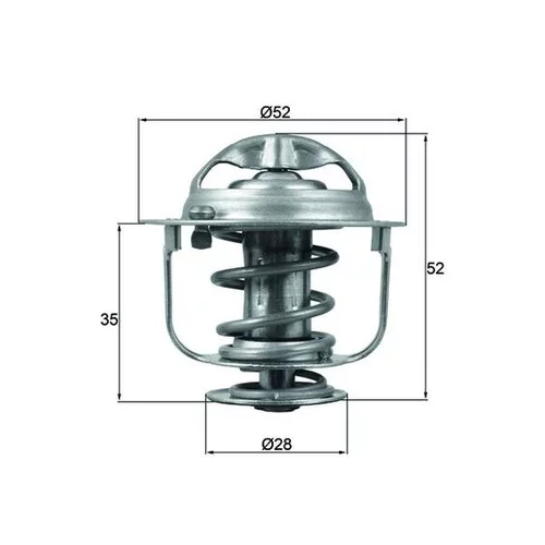 Termostat chladenia TX 165 88D /MAHLE/ - obr. 2