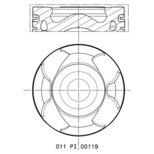 Piest MAHLE 011 PI 00119 001