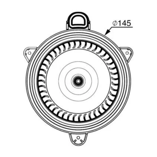 Vnútorný ventilátor AB 267 000P /MAHLE/ - obr. 1