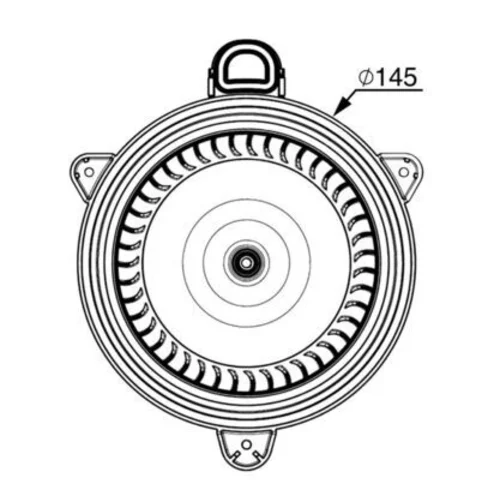 Vnútorný ventilátor AB 268 000P /MAHLE/ - obr. 1