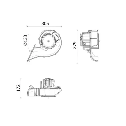 Vnútorný ventilátor MAHLE AB 348 000P