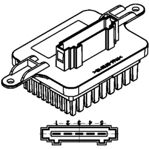 Regulator, ventilator vnutorneho priestoru ABR 59 000P /MAHLE/ - obr. 1