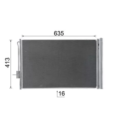 Kondenzátor klimatizácie AC 1052 000S /MAHLE/ - obr. 9