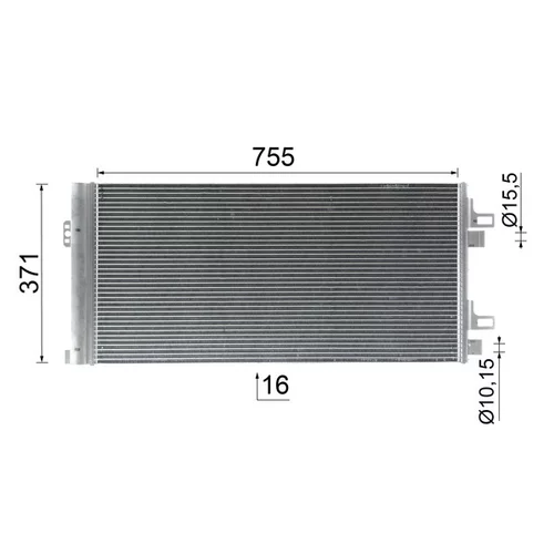 Kondenzátor klimatizácie AC 1122 000P /MAHLE/ - obr. 9