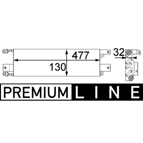 Kondenzátor klimatizácie MAHLE AC 356 000P