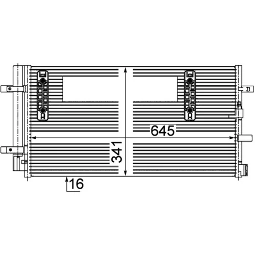 Kondenzátor klimatizácie AC 457 000P /MAHLE/ - obr. 1